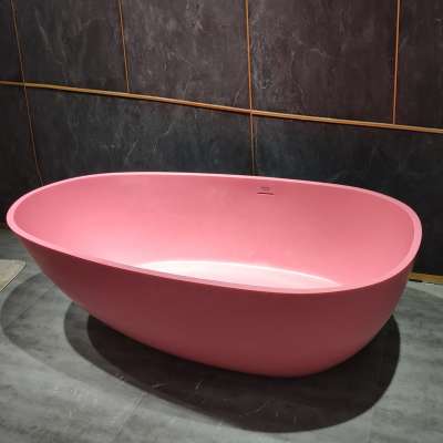 Hotel New design fashionable massage bathtub Nice vacuum forming SPA bathtub Elegant comfortable pink bathtub