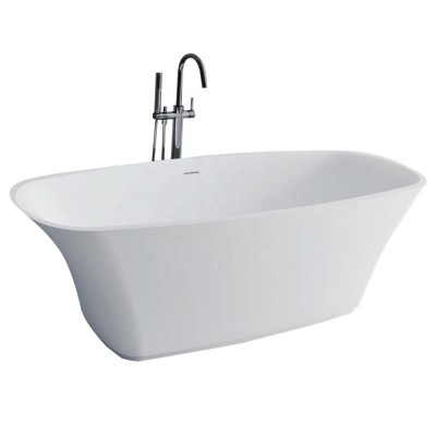 cheap fiberglass stone resin acrylic 1700mm Artificial Stone bathtub sale in ghana