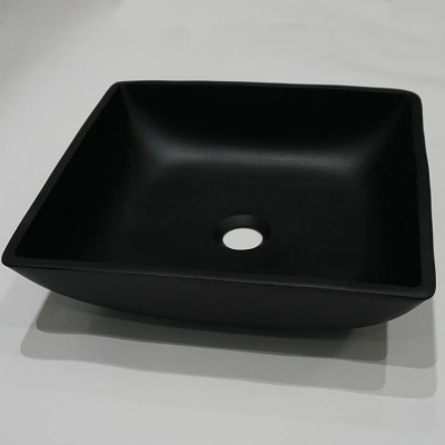 Black Rectangular Matte Vessel Bathroom sink cUPC certificate