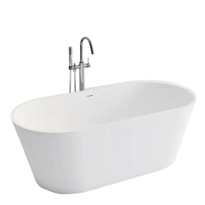 Oval soaking bathtub solid surface bathtub for hotel Exports of the United States