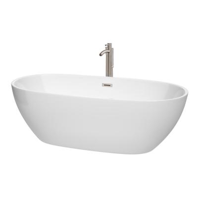 China Soft Freestanding 2 Person Resin New Model Bath Tub Shape Acrylic Oval Bathtub for Adult