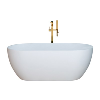 Italian modern stone oval freestanding artificial stone soaking bathtub